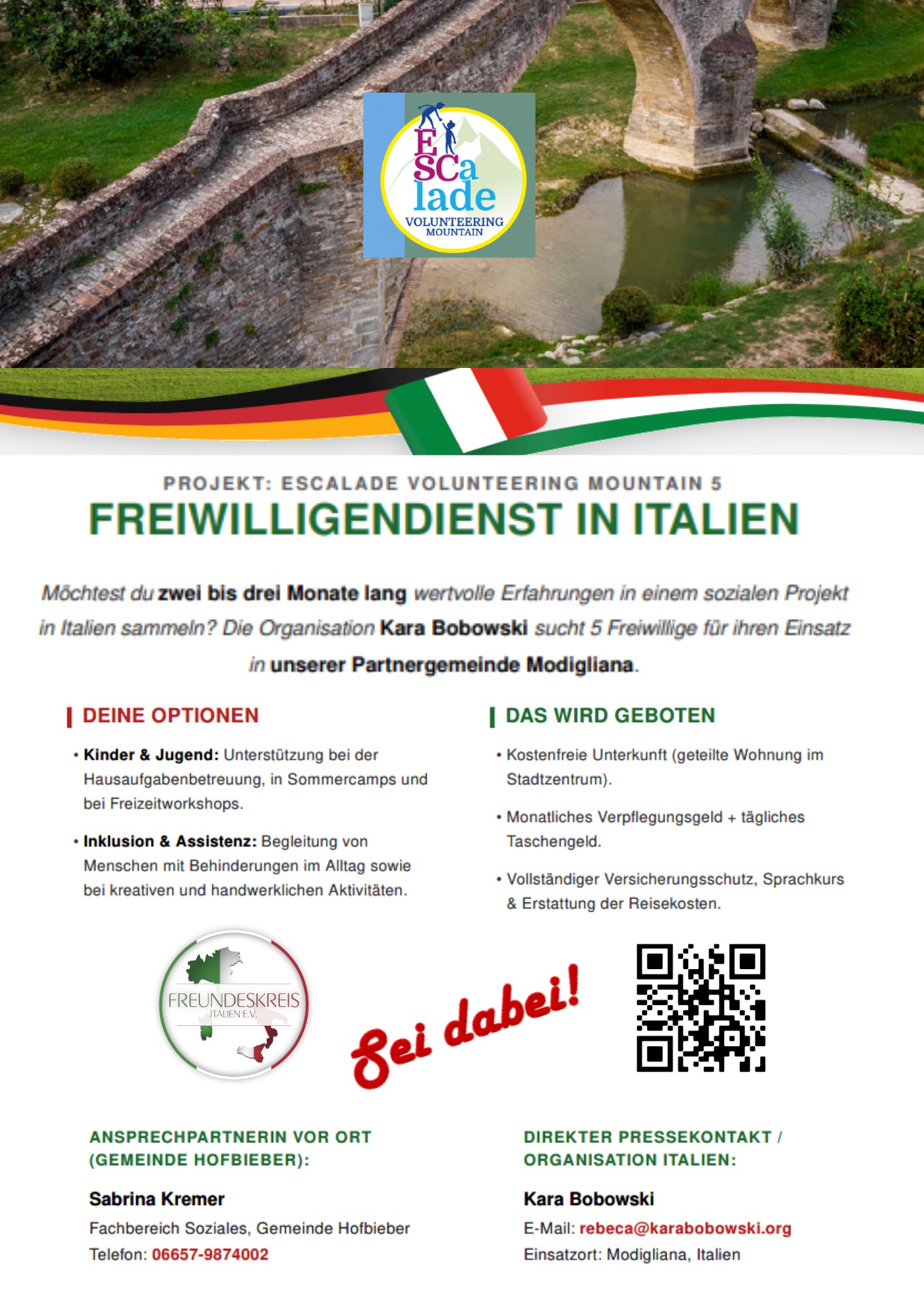 Flyer Volontariat 2026