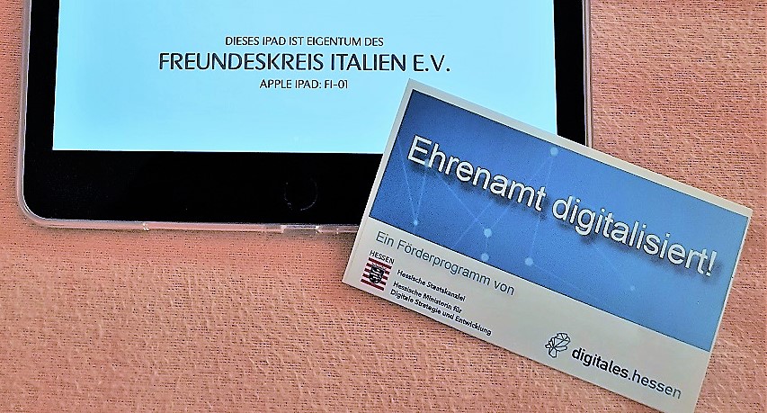 Freundeskreis Italien erhält Förderung aus dem Programm "Ehrenamt digitalisiert" 