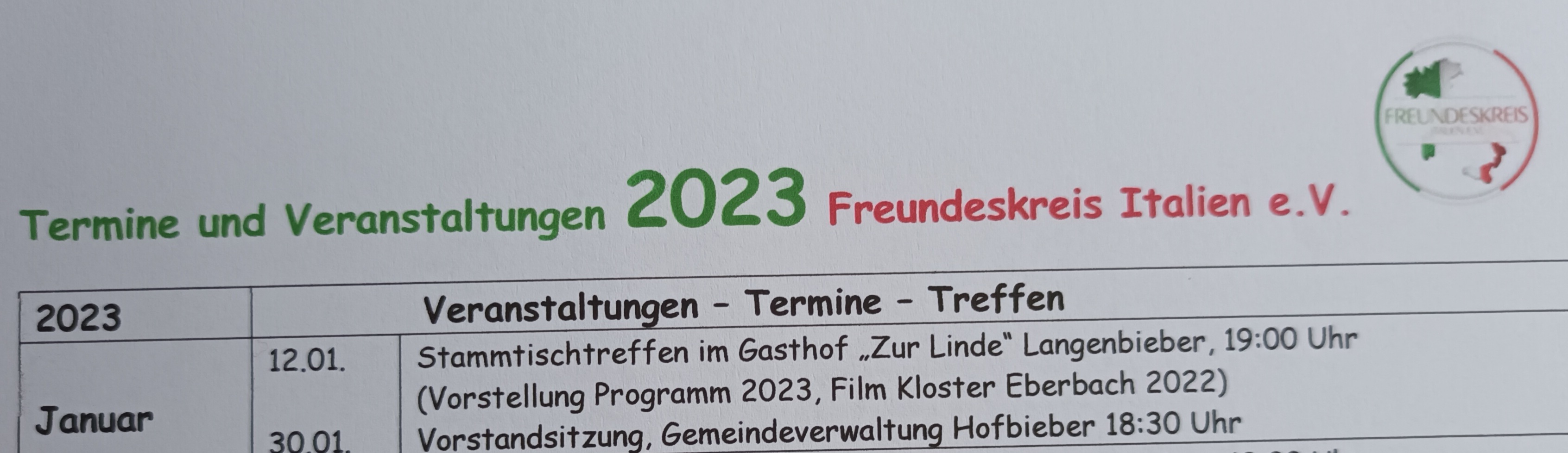 Treffen im Januar 2023