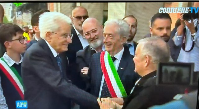 Staatspräsident Sergio Mattarella in Modigliana