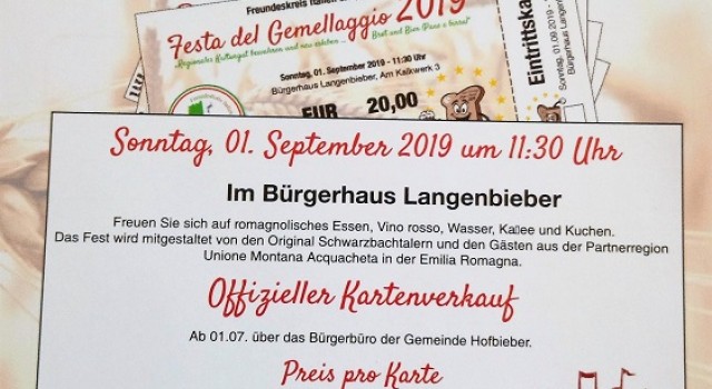 Partnerschaftsfest 2019 - Feiern Sie mit