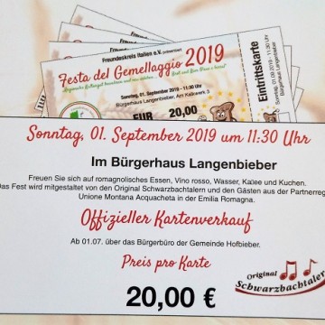 Partnerschaftsfest 2019 - Feiern Sie mit