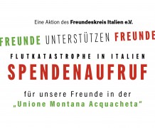 Spendenaktion Flutkatastrophe in Italien