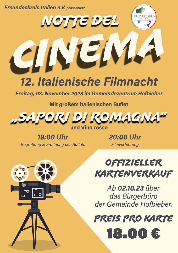 12. Italienische Kinonacht „Notte del Cinema“