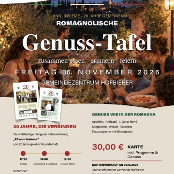 Jubil&auml;umsveranstaltung Romagnolische Tafel
