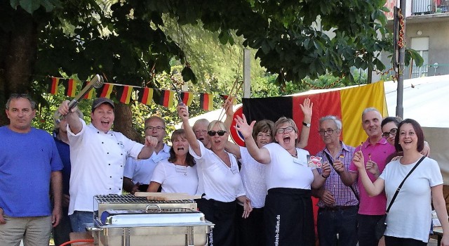 Sympathie und Zustimmung zur Partnerschaft, Grillevent in Dovadola